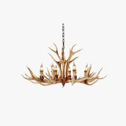 Silva Retro Deer Antlers Candle light Horn Resin Chandelier - Lamp Copper