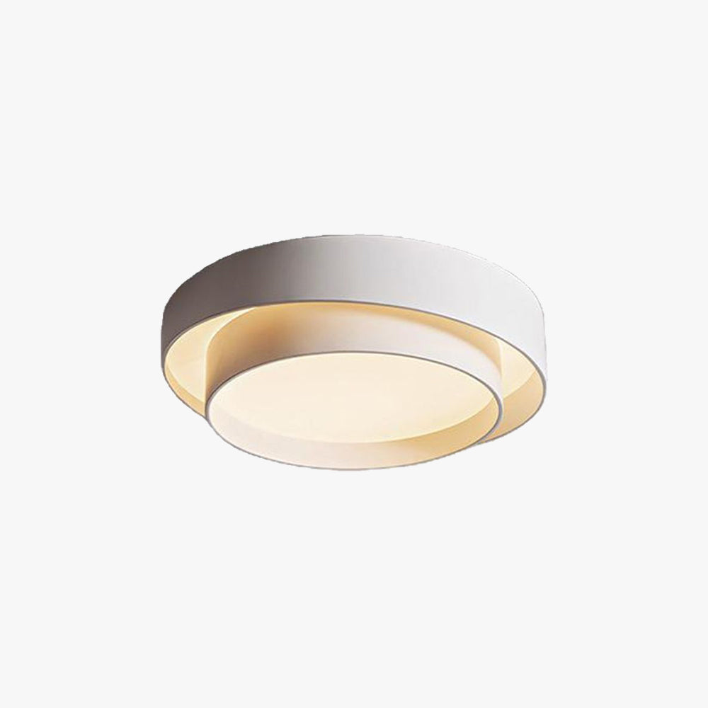 Arux Nordic Art Deco Circular Flush Mount Ceiling Light - Lamp Copper