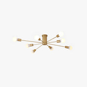 Valentina Modern Globe Bubble Flush Mount Ceiling Light - Lamp Copper