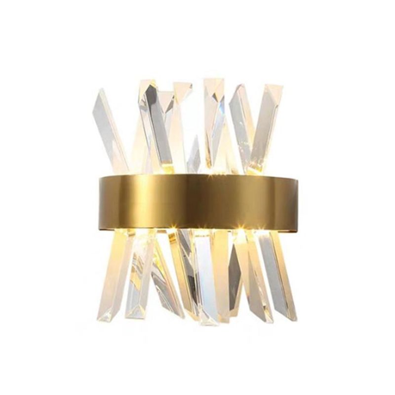 Kristy Luxury Gold Crystal Bedroom Bedside Wall Lamp - Lamp Copper