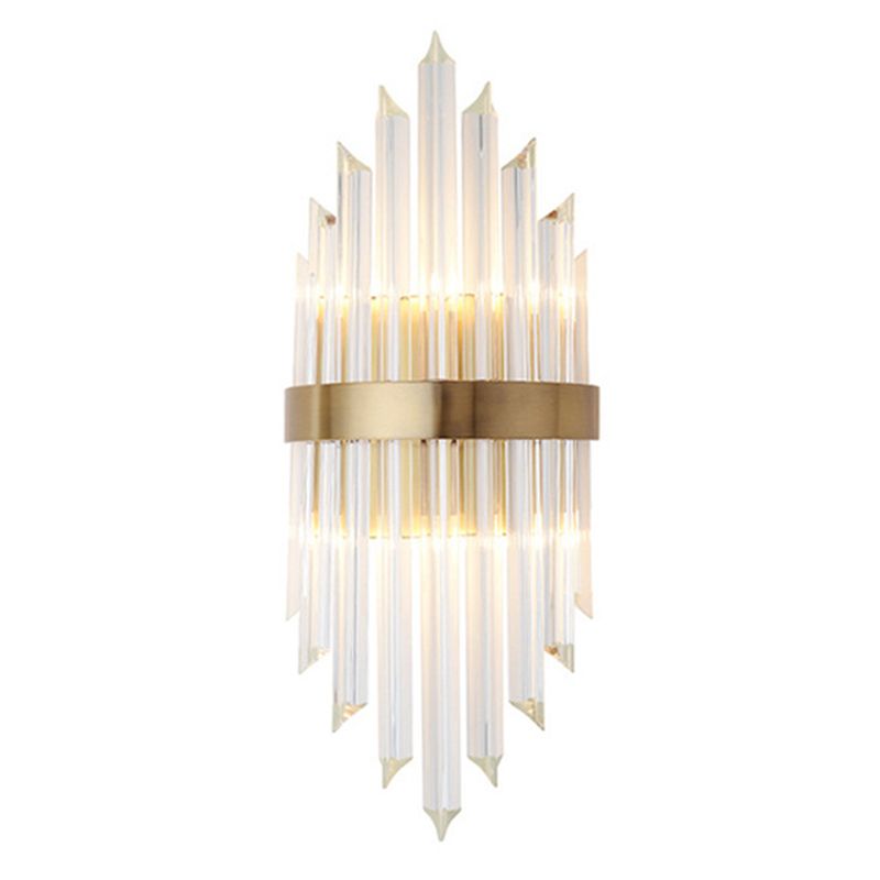 Kristy Luxury Gold Crystal Bedroom Bedside Wall Lamp - Lamp Copper