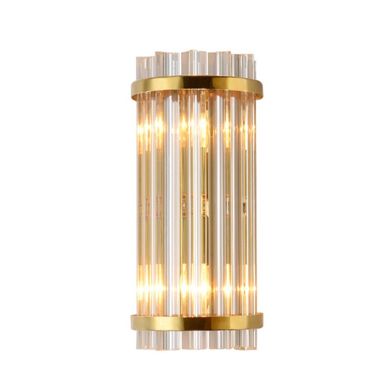 Kristy Luxury Gold Crystal Bedroom Bedside Wall Lamp - Lamp Copper