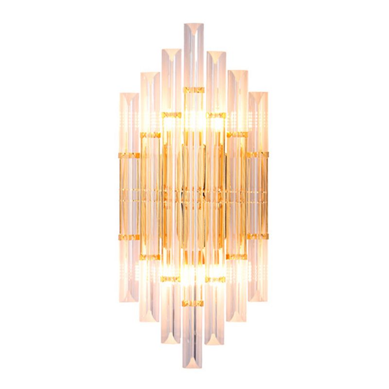 Kristy Luxury Gold Crystal Bedroom Bedside Wall Lamp - Lamp Copper