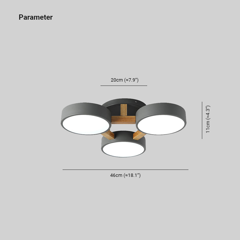Arisha Nordic Minimalist Flush Mount Ceiling Light - Lamp Copper