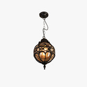 Silva Loft Sphere Vintage Farmhouse Rustic Pendant Light Black/Bronze Dining Room - Lamp Copper