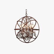 Kristy Rustic Vintage Candle Metal Pendant Light Black/Rust Bedroom - Lamp Copper