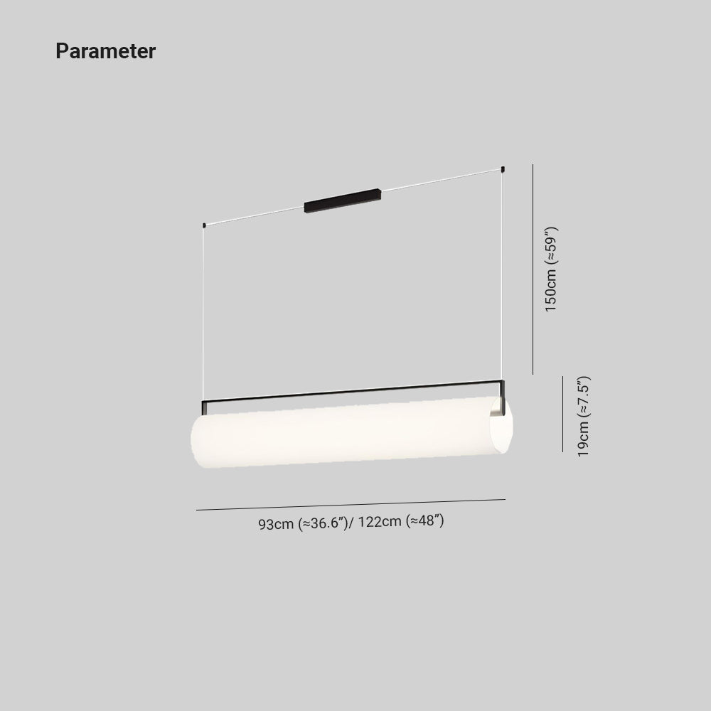 Arisha Desinger Cylindrical Shape Linear Pendant Light - Lamp Copper