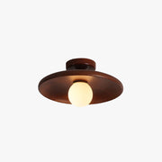 Oaki Flush Mount Ceiling Light - Lamp Copper