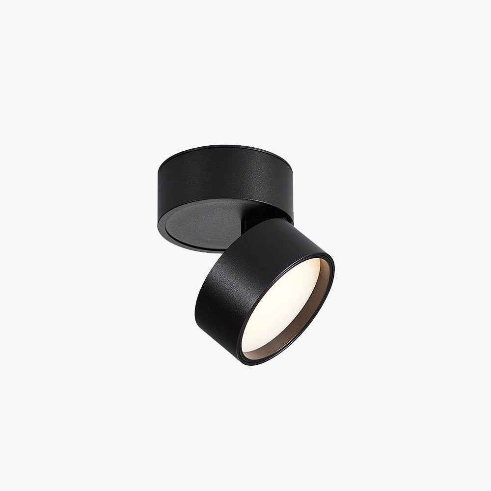 Arisha Flush Mount Ceiling Light Cylindrical Modern, Metal, Black/White, Hallway - Lamp Copper