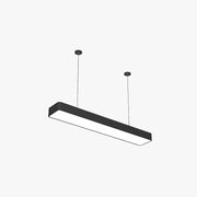Noar Minimalist Rectangular LED Black Pendant Light, Acrylic - Lamp Copper