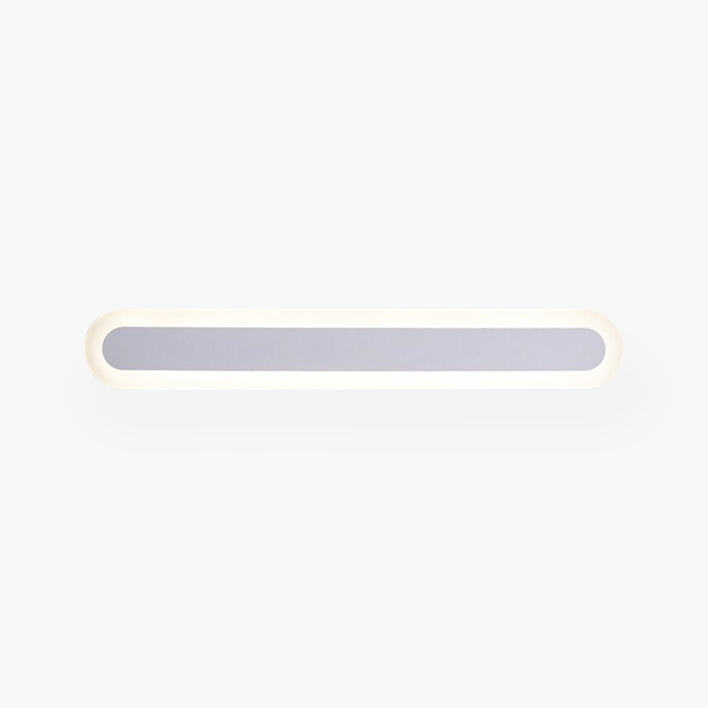 Arisha Modern Linear Vanity Wall Lamp, White/Brown, Bathroom - Lamp Copper
