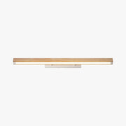 Muto Minimalist Linear Wood Vanity Wall Lamp, Bathroom - Lamp Copper