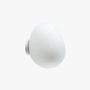 Valentina Design Geometric Glass Vanity Wall Light, White - Lamp Copper
