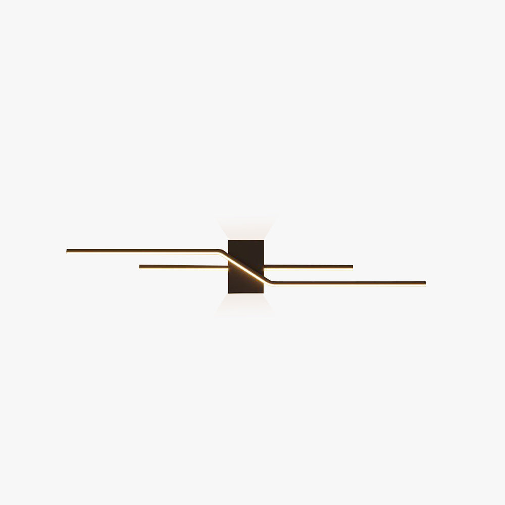 Arisha Minimalist Linear Metal Vanity Wall Light - Lamp Copper