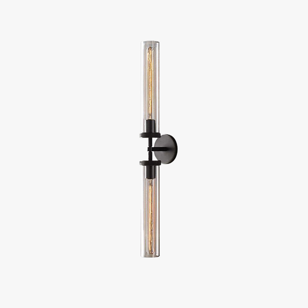 Arisha Modern Cylindrical Metal Led Wall Lamp, Black/Copper - Lamp Copper