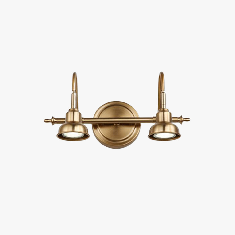 Tiffany Vintage Round Arc Vanity Wall Lamp, Gold, Bedroom - Lamp Copper