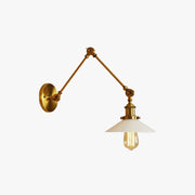 Silva Wall Lamp Retro Saucer Lampshade Metal Adjustable 2 Color, Bedroom - Lamp Copper