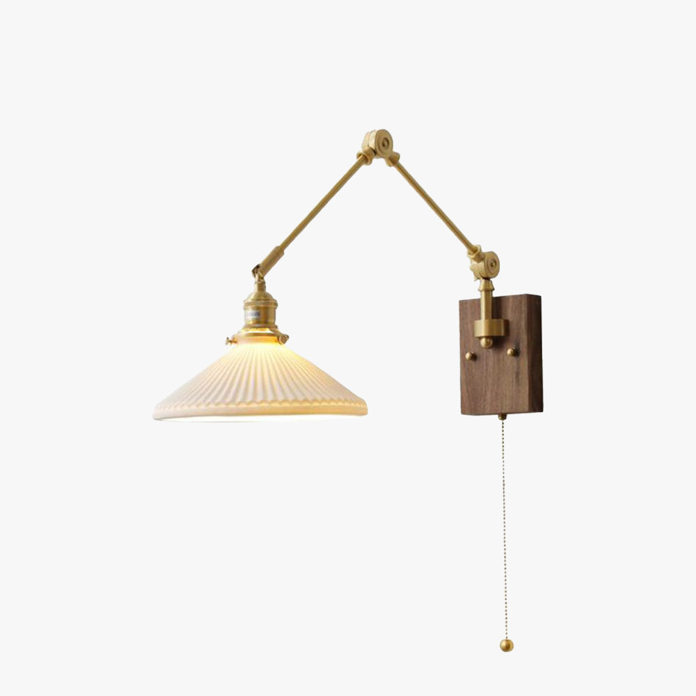 Muto Wall Lamp Modern, Folding Adjustable Metal, Study Room - Lamp Copper