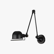 Epoch Wall Lamp Dome Modern, Metal Arm Adjustable, Black/White, Bedroom - Lamp Copper