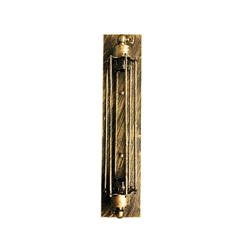 Tronel Vintage Cylinder Metal Wall Lamp, Black/Red/Silver/Gold - Lamp Copper