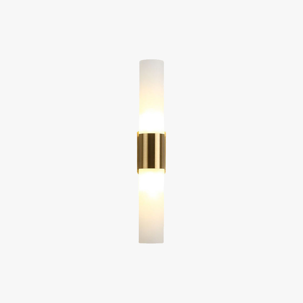 Arisha Modern Double Headed Metal Glass Vanity Wall Lamp, Black/Gold - Lamp Copper