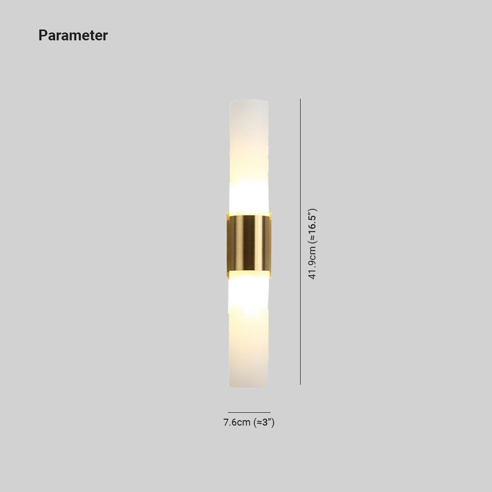 Arisha Modern Double Headed Metal Glass Vanity Wall Lamp, Black/Gold - Lamp Copper