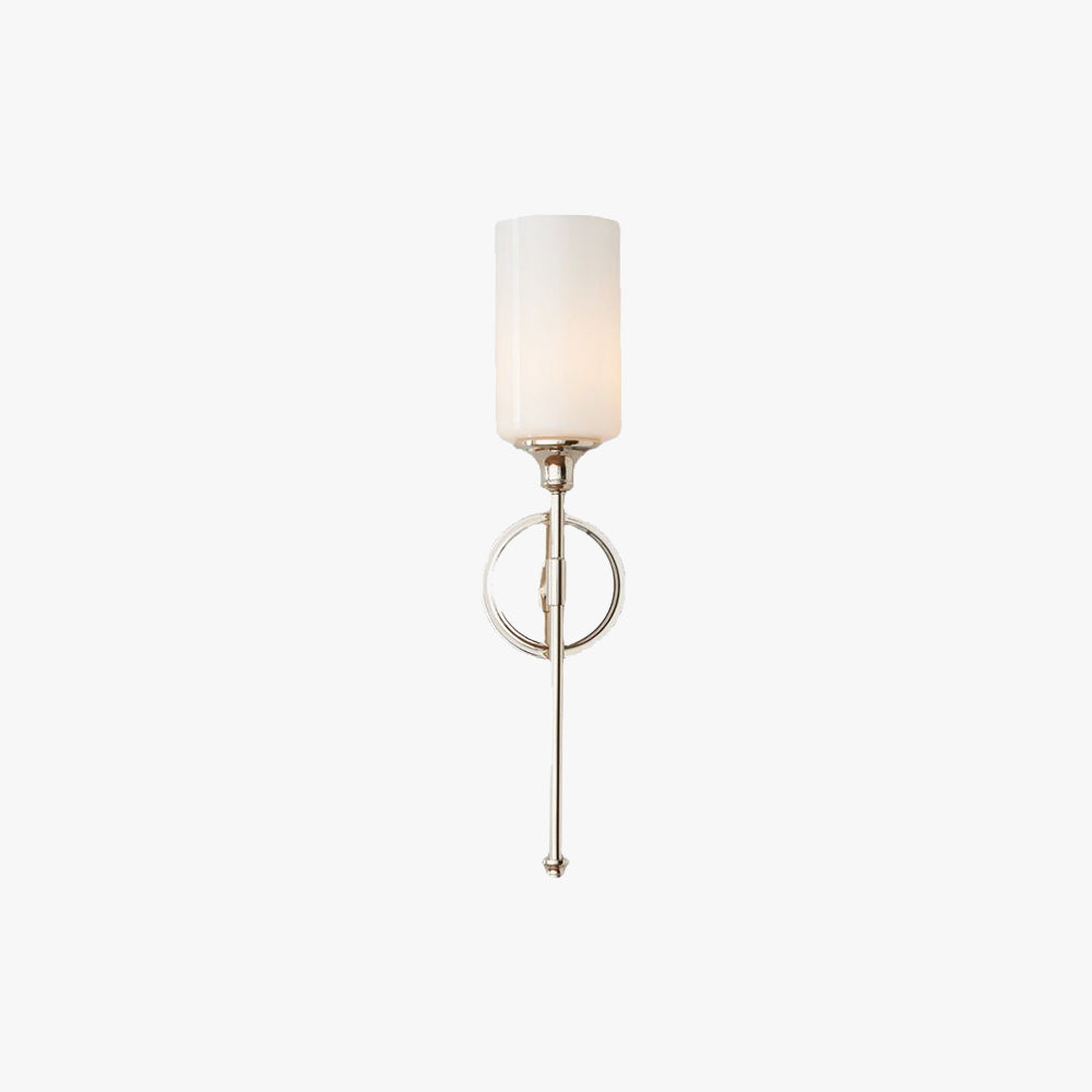 Arisha Milky Glass Mirror Front Vanity Wall Lamp, 2 Colour - Lamp Copper