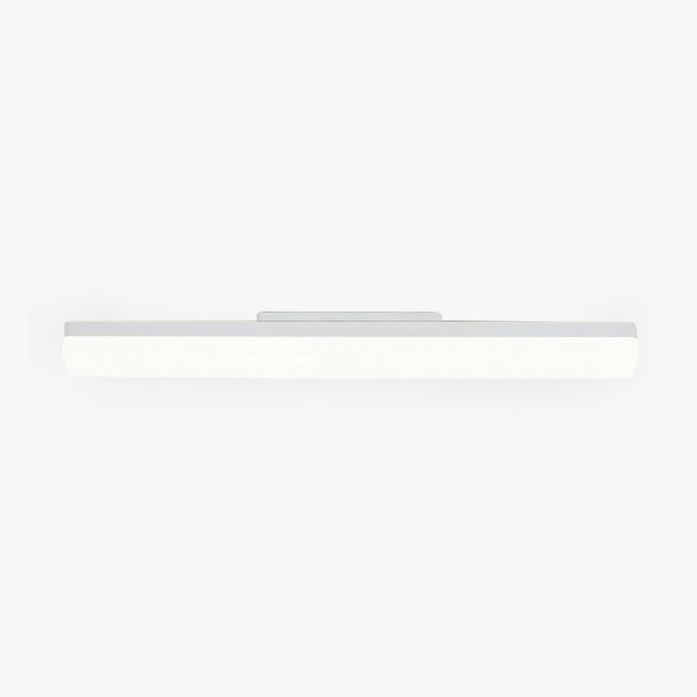Arisha Modern Rectangular Acrylic Modern Wall Lamp, White - Lamp Copper