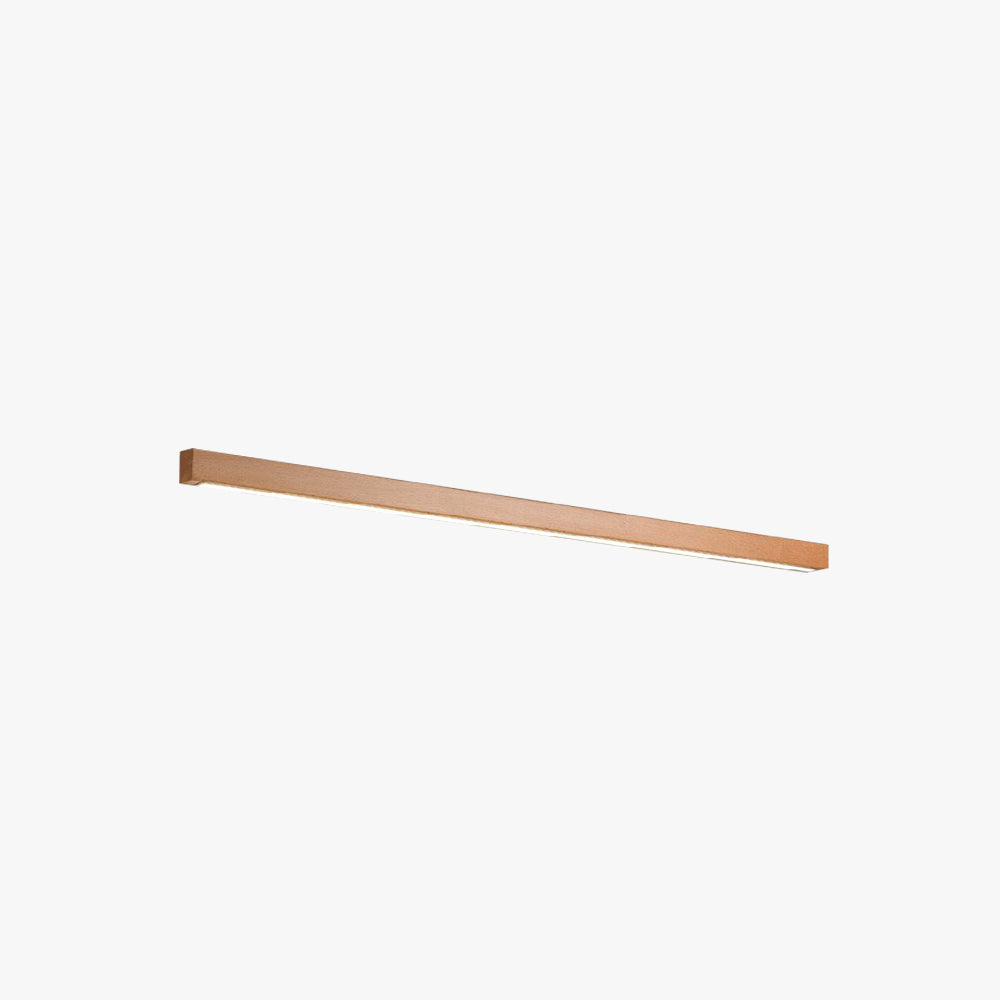Muto Linear Mirror Wooden Front Vanity Wall Lamp - Lamp Copper
