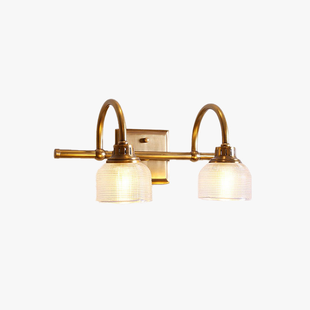 Arisha Prismatic Glass Vanity Wall Lamp - Lamp Copper
