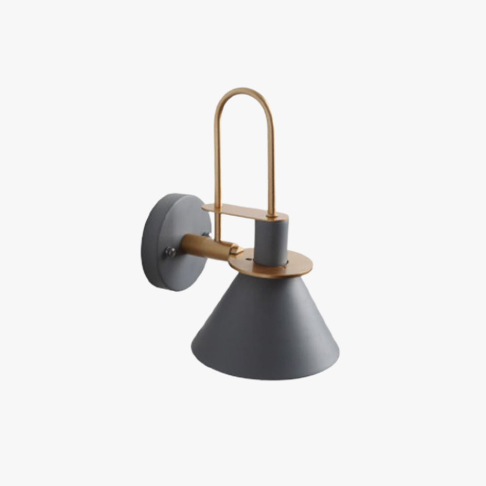 Valentina Vintage Horn Shape Metal Wall Lamp, Living room/Bedroom/Bathroom - Lamp Copper