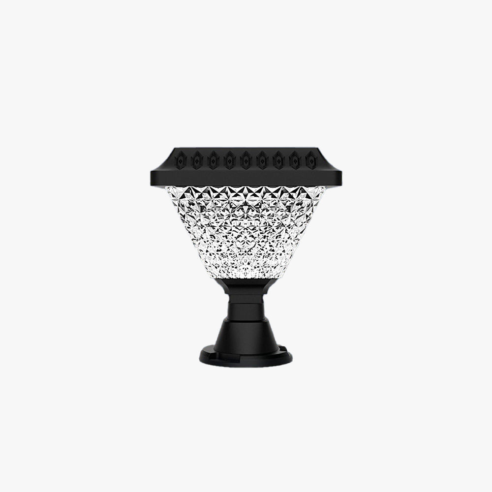 Ray Modern Geometry Acrylic Outdoor Floor Lamp, Black - Lamp Copper