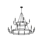 Xenuvyh Modern Minimalist Vintage Industrial Metal Chandelier - Lamp Copper