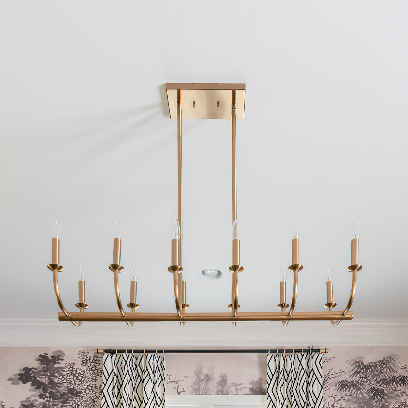 Xenuvyh Modern Minimalist Vintage Industrial Metal Chandelier - Lamp Copper