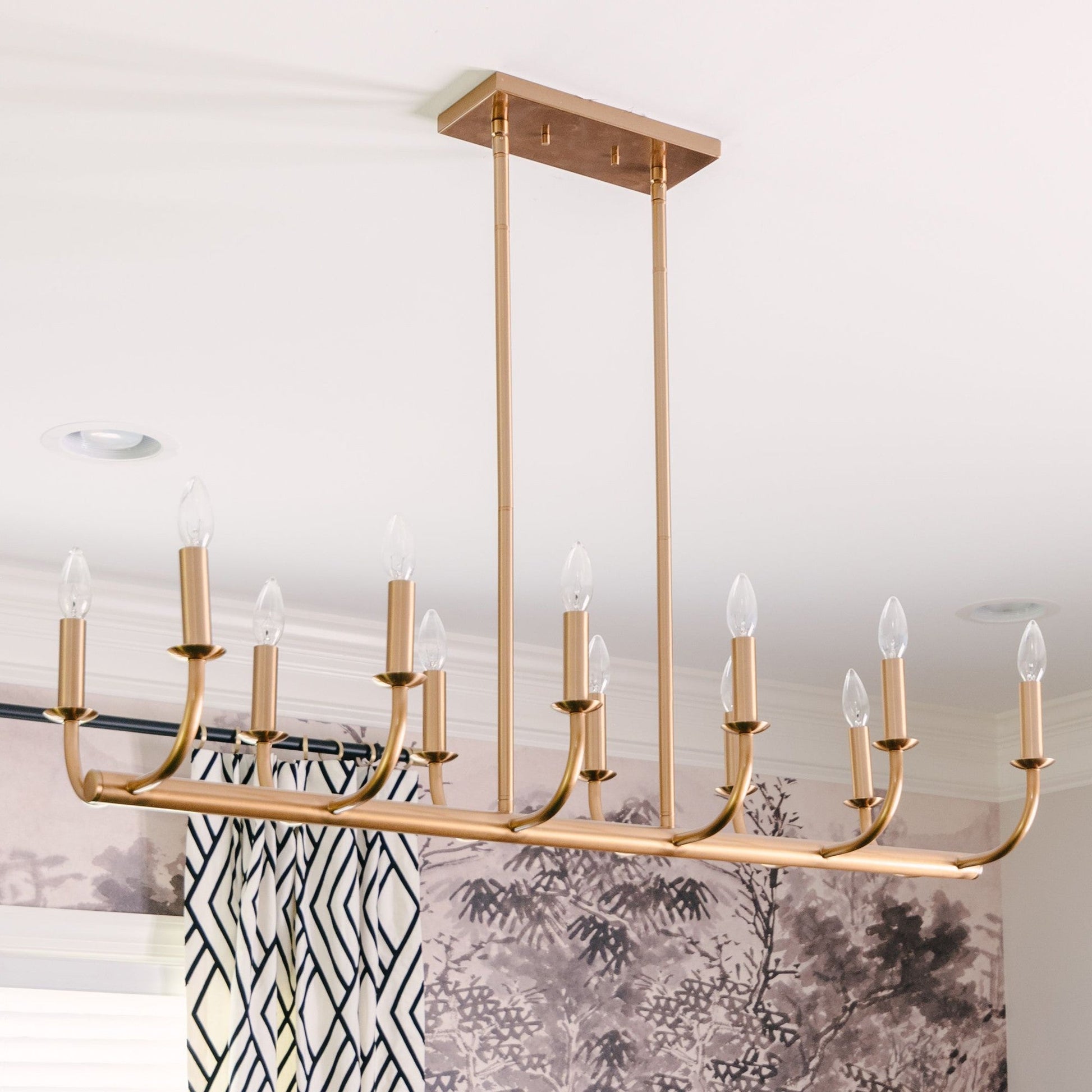 Xenuvyh Modern Minimalist Vintage Industrial Metal Chandelier - Lamp Copper