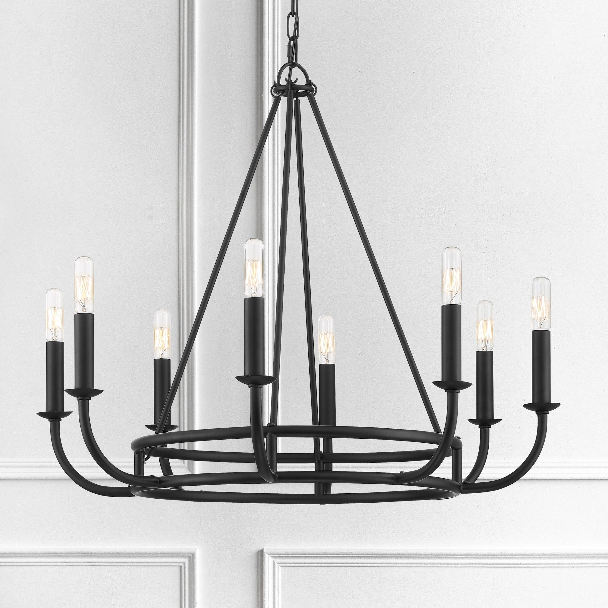 Xenuvyh Modern Minimalist Vintage Industrial Metal Chandelier - Lamp Copper
