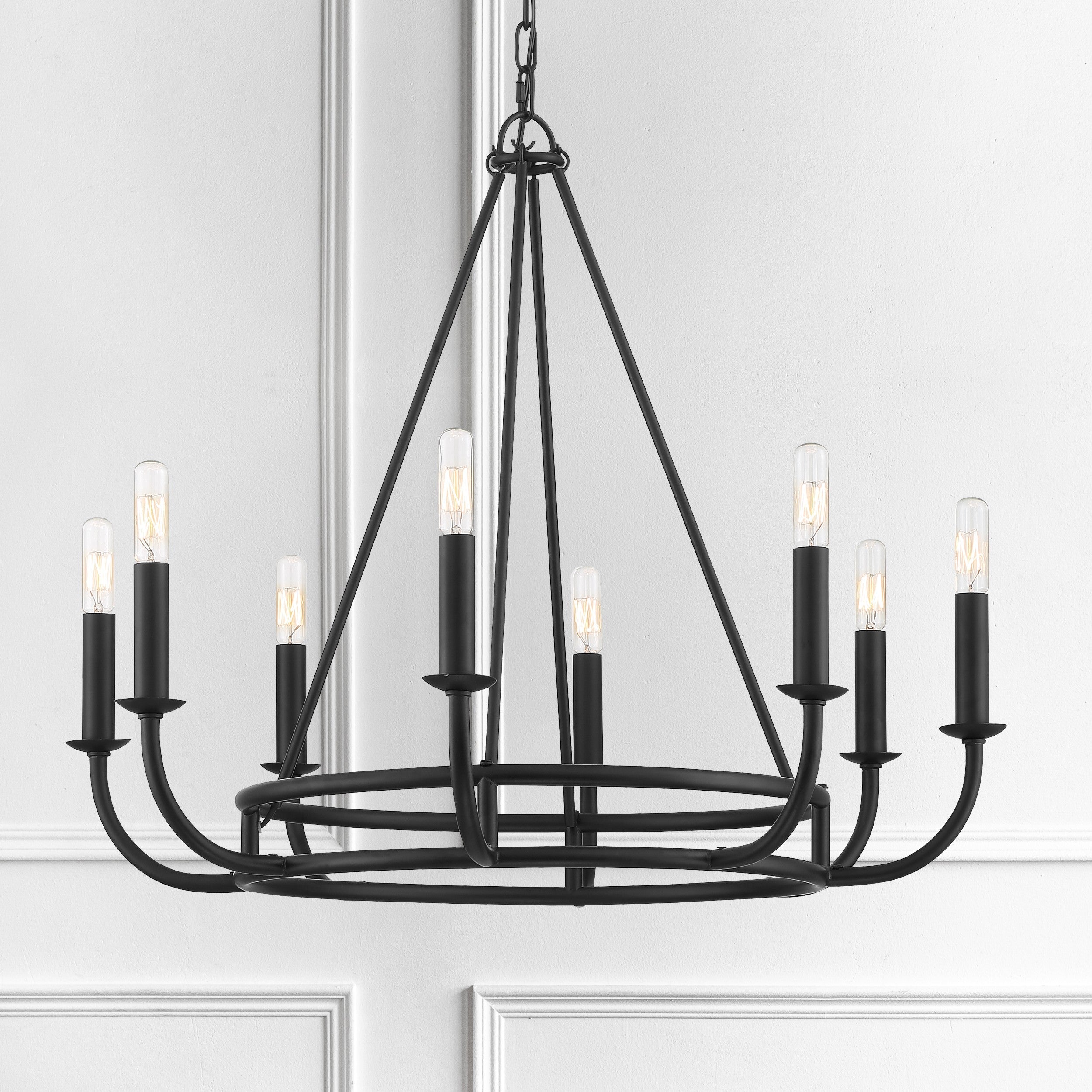 Xenuvyh Modern Minimalist Vintage Industrial Metal Chandelier - Lamp Copper
