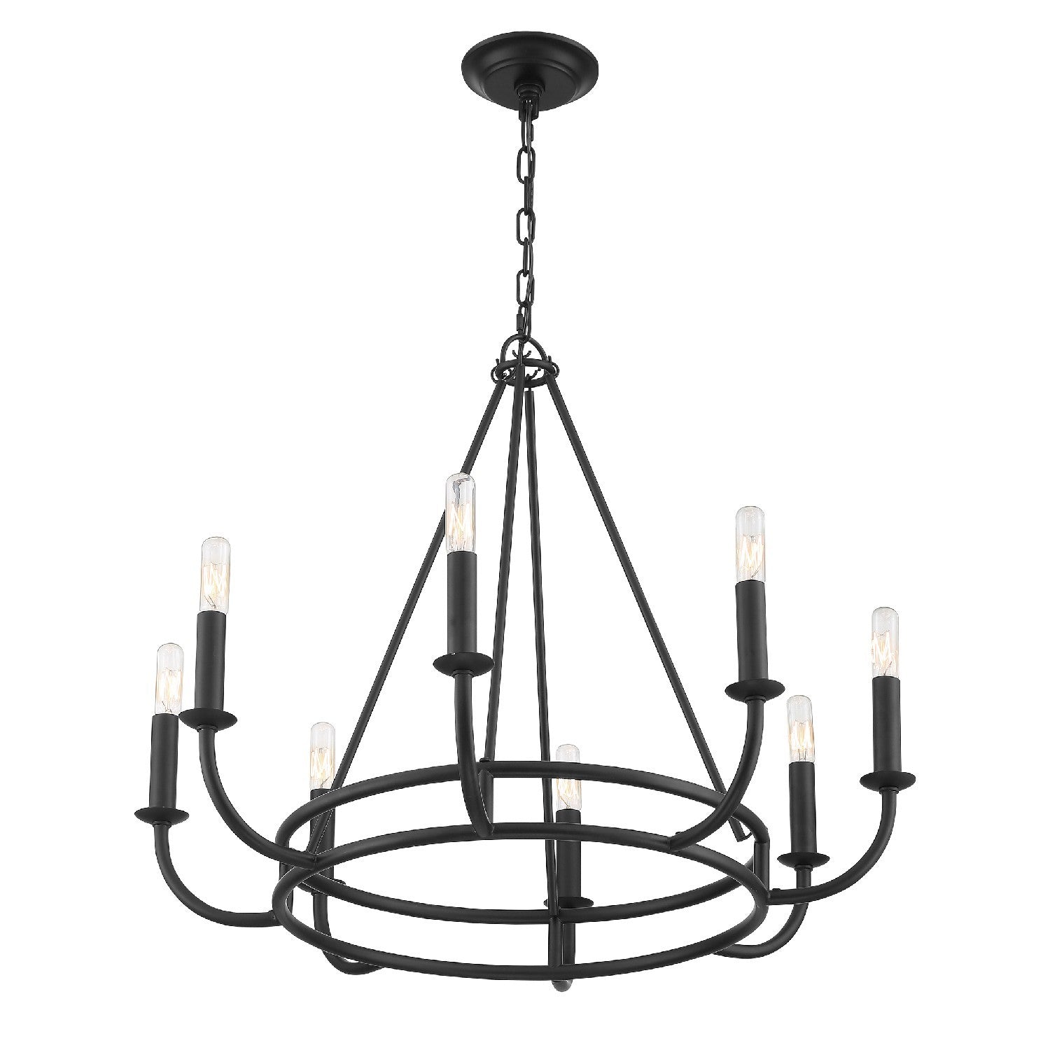 Xenuvyh Modern Minimalist Vintage Industrial Metal Chandelier - Lamp Copper