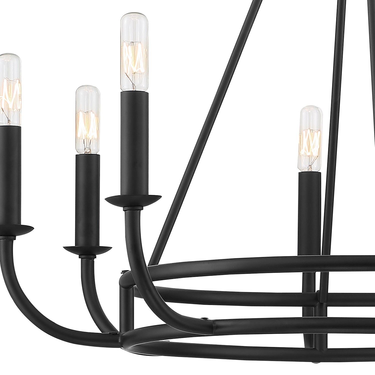 Xenuvyh Modern Minimalist Vintage Industrial Metal Chandelier - Lamp Copper