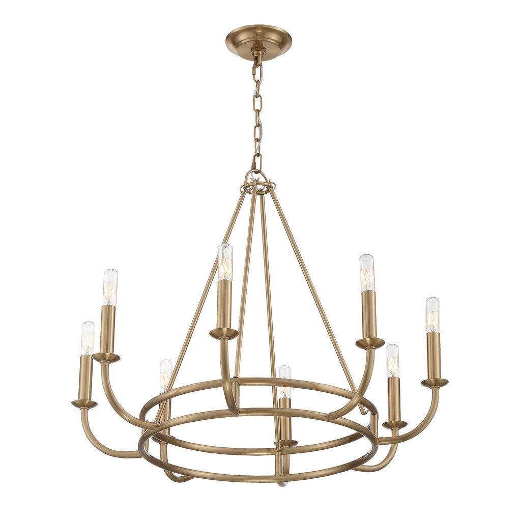 Xenuvyh Modern Minimalist Vintage Industrial Metal Chandelier - Lamp Copper
