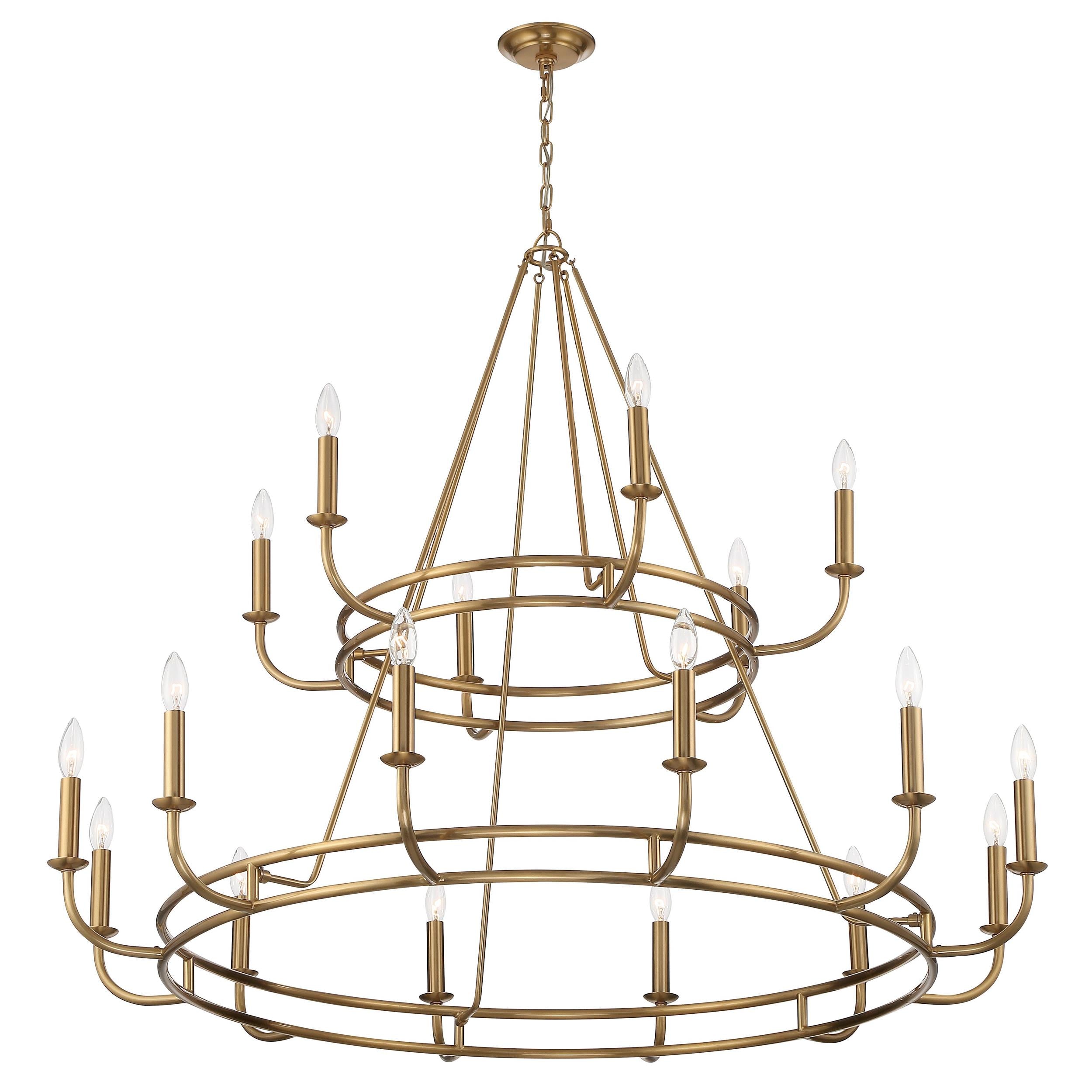 Xenuvyh Modern Minimalist Vintage Industrial Metal Chandelier - Lamp Copper