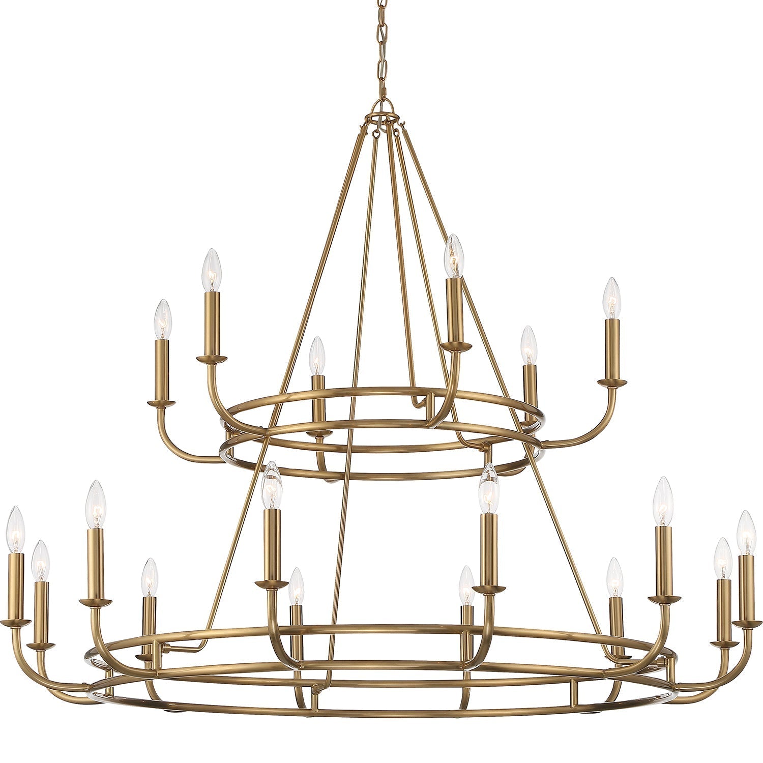 Xenuvyh Modern Minimalist Vintage Industrial Metal Chandelier - Lamp Copper