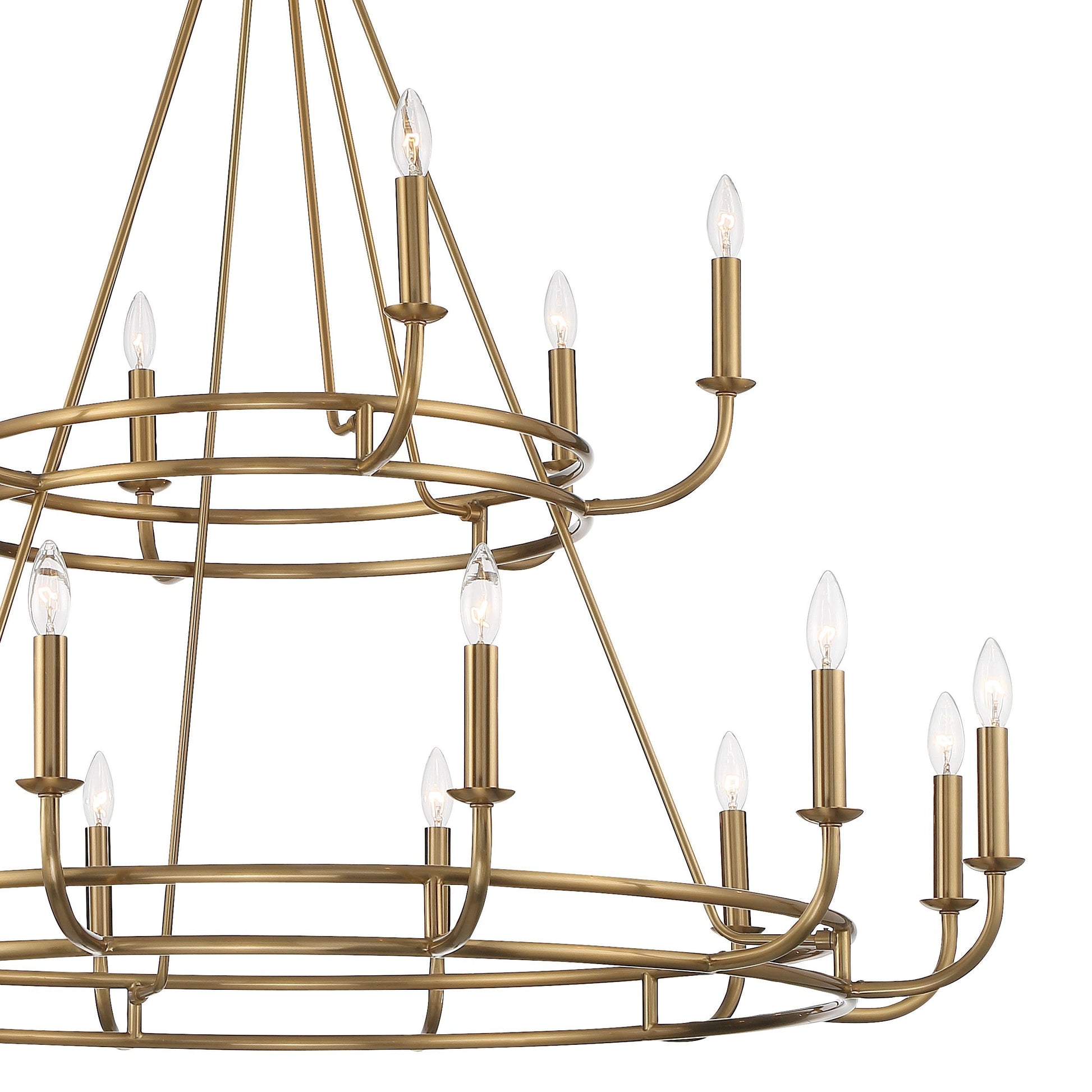 Xenuvyh Modern Minimalist Vintage Industrial Metal Chandelier - Lamp Copper