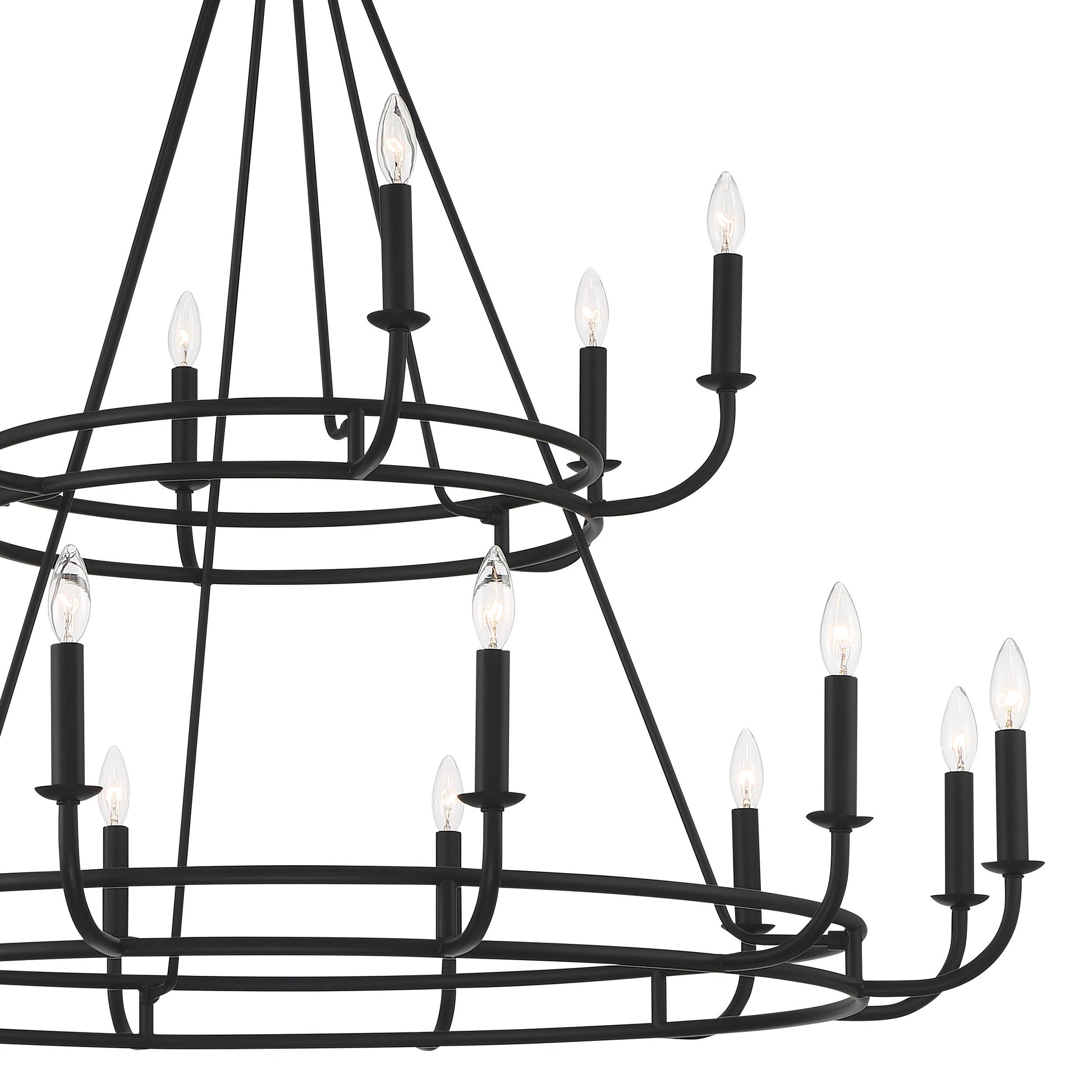 Xenuvyh Modern Minimalist Vintage Industrial Metal Chandelier - Lamp Copper