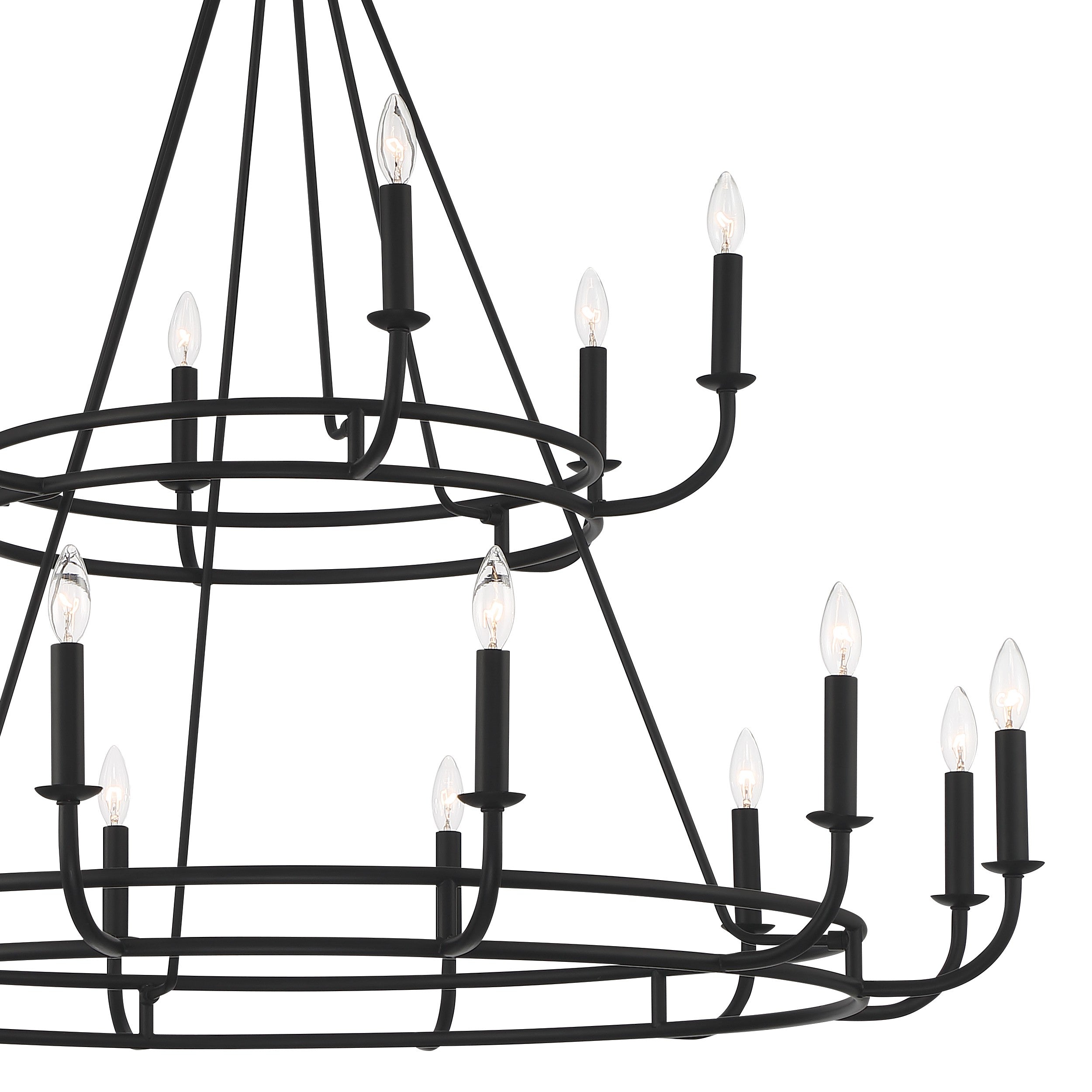 Xenuvyh Modern Minimalist Vintage Industrial Metal Chandelier - Lamp Copper