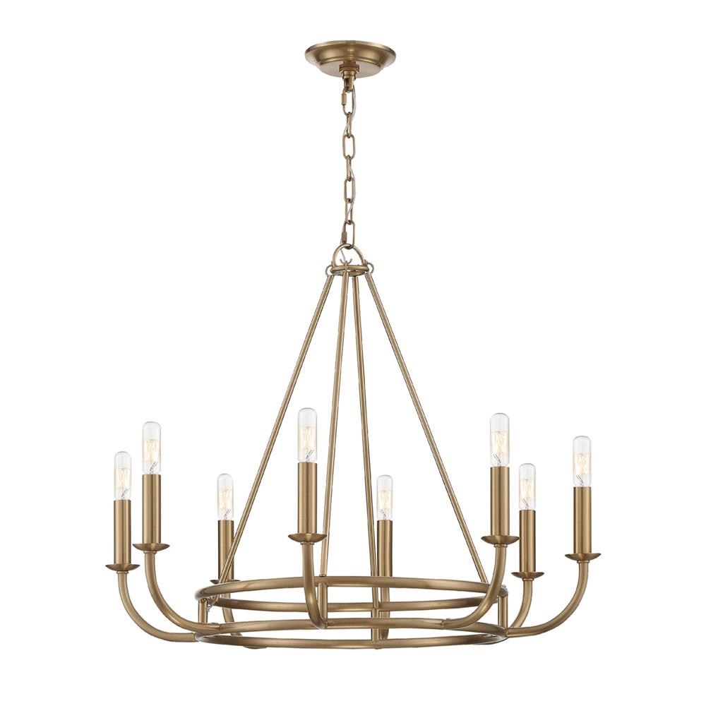 Xenuvyh Modern Minimalist Vintage Industrial Metal Chandelier - Lamp Copper