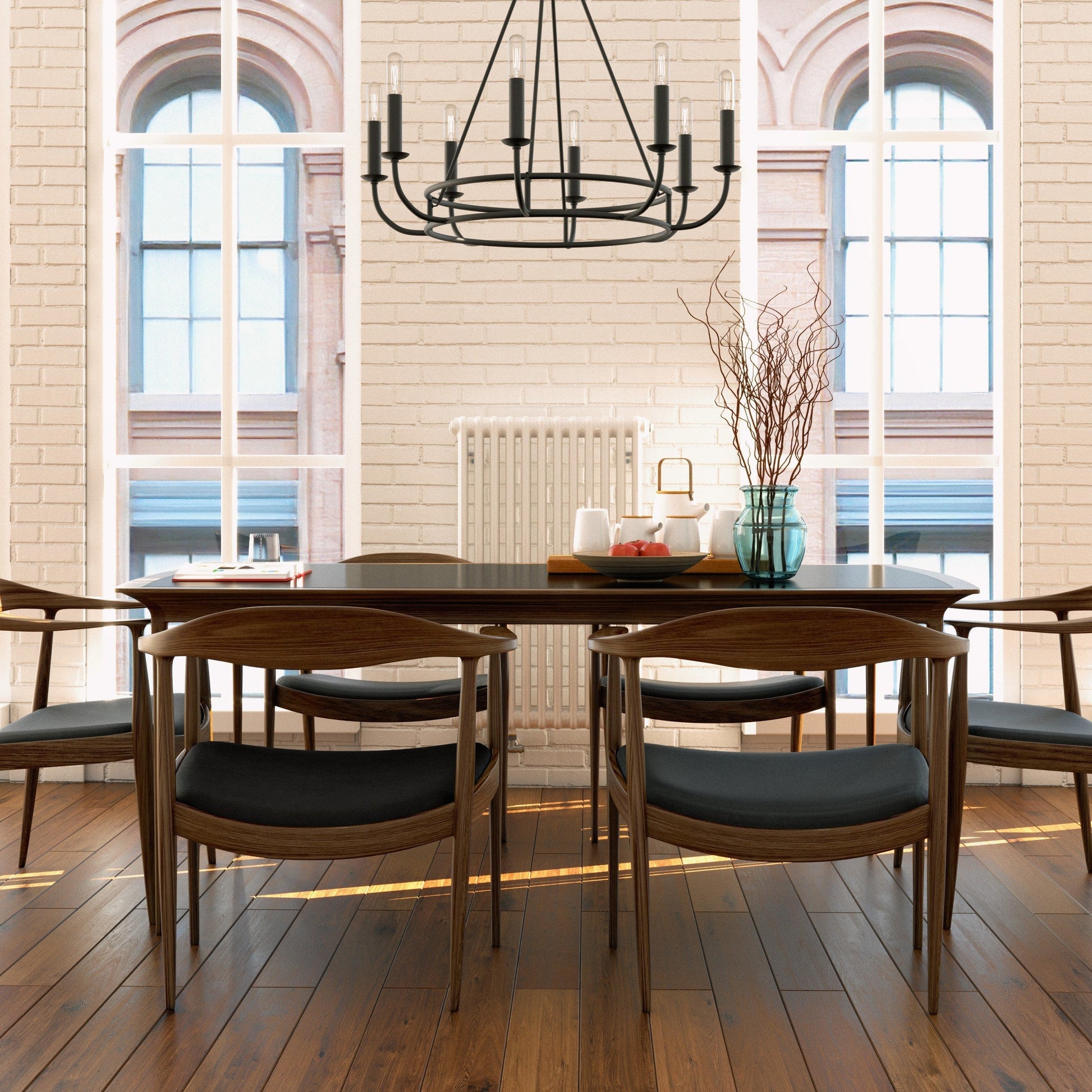 Xenuvyh Modern Minimalist Vintage Industrial Metal Chandelier - Lamp Copper