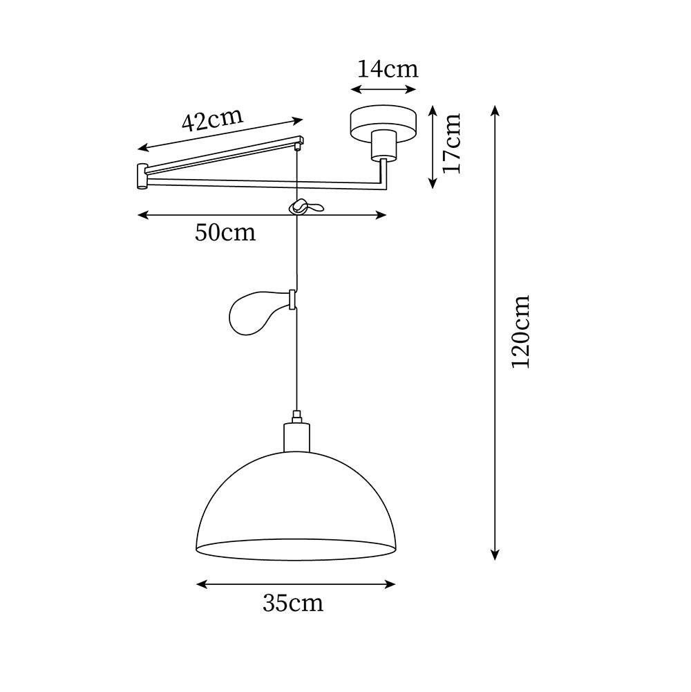 Emino Adjustable Pendant Lamp - Lamp Copper