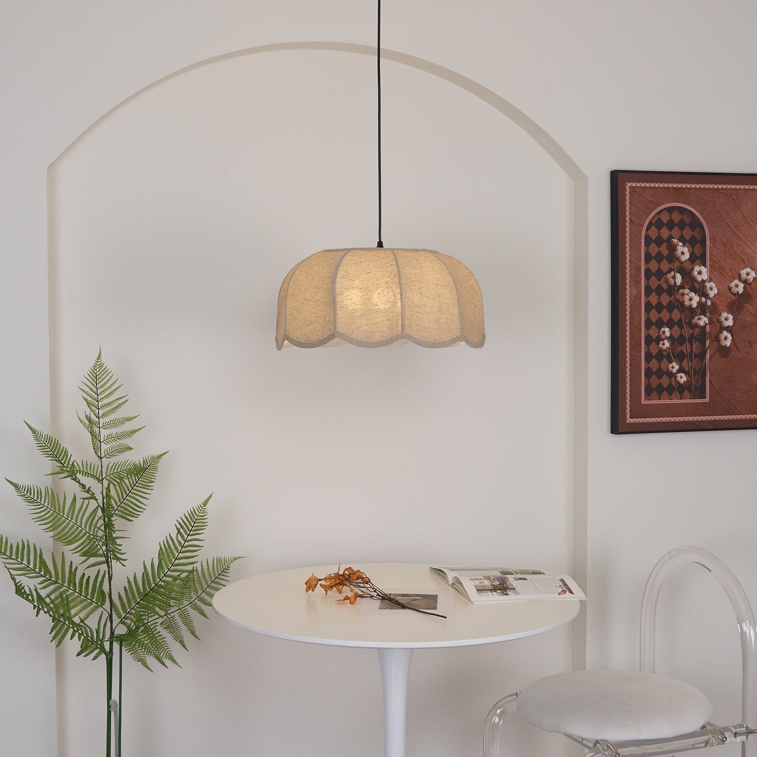 Sora Banana Leaf Pendant Light - Lamp Copper