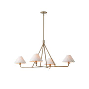 Ornuvyh Vintage Industrial Metal Fabric Chandelier - Lamp Copper